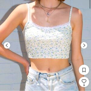 Brandy Melville Floral Tank Top